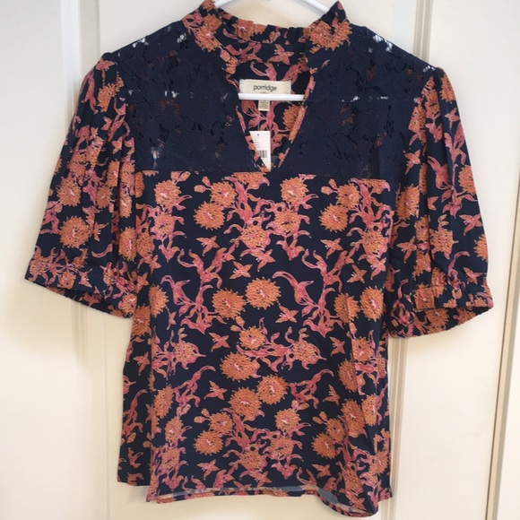 Anthropologie Porridge Trudy Lace Blouse, size S, NWT - Picture 3 of 5